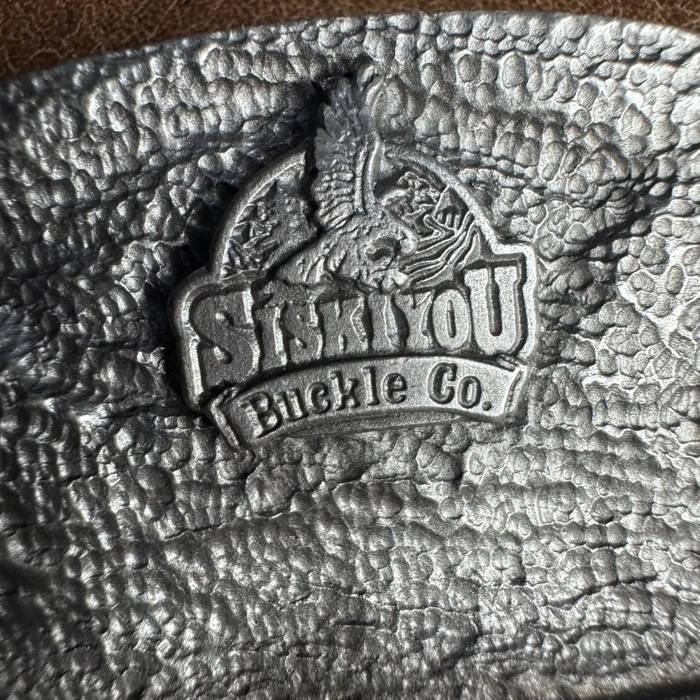 Vintage 1991 Siskiyou‎ Belt Buckle Fire Fighter Department America's Heros USA